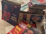 a lot of elvis presley books on the table