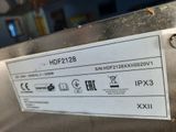 a label on the back of a machine that is in use
