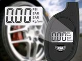 digital tire pressure gauge with keychain and key chain