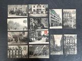 de nombreuses photos anciennes montrant de vieux bâtiments et des voitures dans la rue