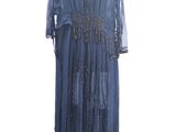an image of a blue dress on a mannequin mannequin stand