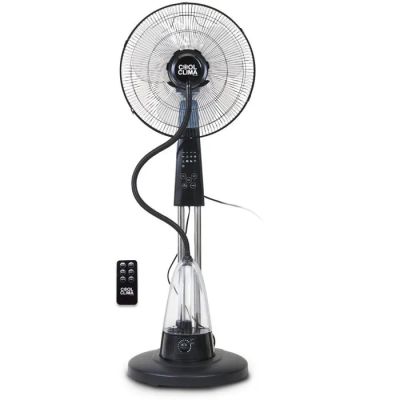 une image représentant un ventilateur avec une télécommande