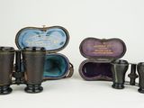 several different types of glasses in a case