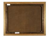 a painting of a brown frame with a brown background