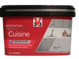 a close up of a can of kitchen paint on a white background