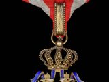 médaille de l'Ordre de la Croix-Rouge, ornée d'un ruban rouge et d'une croix