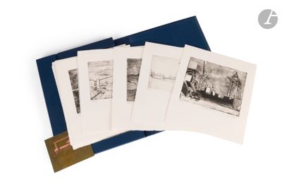four black and white photographs of a man sitting on a bench