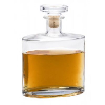 a bottle of alcohol that is sitting on a table