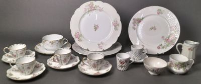 an image of a group of porcelain dishes and cups and saucers