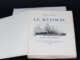 un livre ouvert sur lequel figure l'image d'un bateau