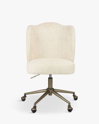 28 / Chaise de bureau rotative - AERO - Tweed beige Mia…