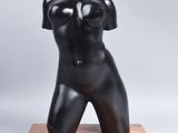 an image of a sculpture of a female torso on a marble base