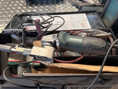 a box full of tools on a table