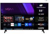 une télévision noire avec diverses applications à l'écran