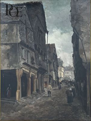 Pol PEROT (1851-1911), Rue animée