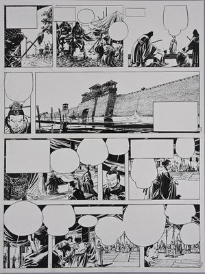 comic strip with black and white images of a man and a woman