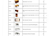a table that has a bunch of different types of furniture on it