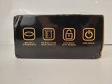 a black box with four different types of buttons on it