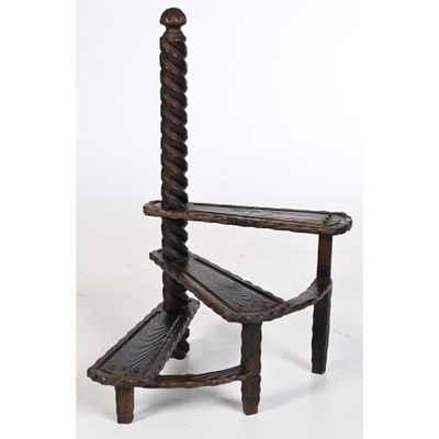 ORIGINAL ESCALIER TOURNANT DE LA FORET NOIRE à 3 marches en … - Photo 1