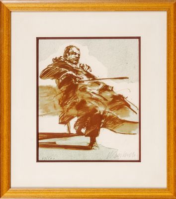 Claude WEISBUCH (1927-2014) : Le violoniste et le violoncell… - Photo 1