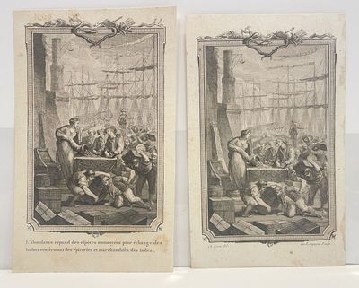 two pictures of men in a prison with a woman on the floor