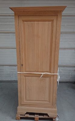 Bonnetiere 1 porte , en chêne, dimensions: 188x71x49cm - san…