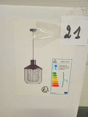 @@@ 2 suspensions cage métal noir ref 26621 NO - NEUF EN CAR…