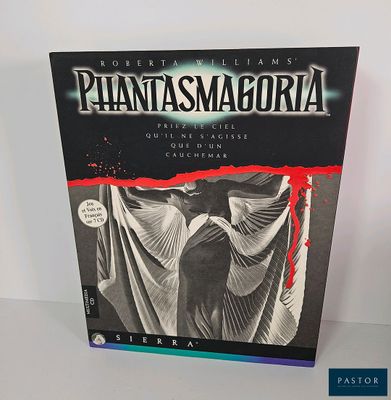 une photo en noir et blanc d'un livre sur lequel figure l'image d'une femme
