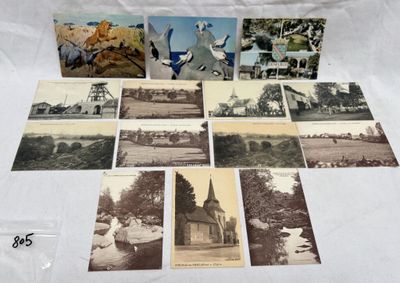 de nombreuses photos anciennes d'une église en pleine journée
