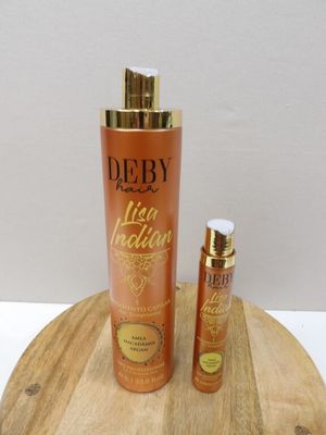 a close up of a bottle of body lotion on a wooden tray