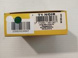 an empty box with a barcode on it sitting on a table