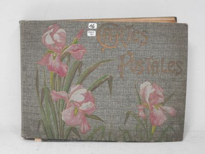 a book with a picture of flowers on it
