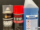 three different types of spray paint on a table