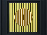 an image of a picture of a clock with a yellow background