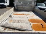 a truck that has rust on the back of it