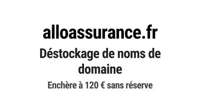 Nom de domaine alloassurance.fr.