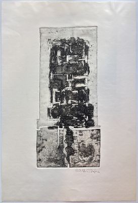 an image of a black and white drawing of a brick wall