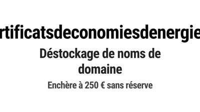 Nom de domaine certificatsdeconomiesdenergie.