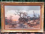 an image of a picture of a painting on a table