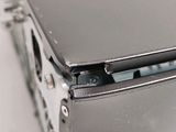 a close up of a laptop computer with a broken screen