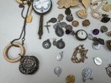 a table with a lot of jewelry on it