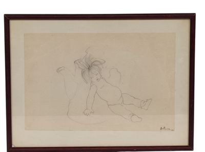 an image of a drawing of a woman laying on the ground