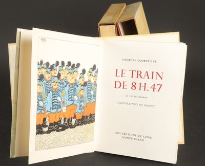 an open book with a picture of a group of people in uniform
