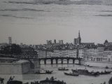 a picture of a drawing of a view of a city