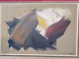 a picture of a painting on the wall of a room