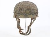 an image of a helmet on display on a white surface
