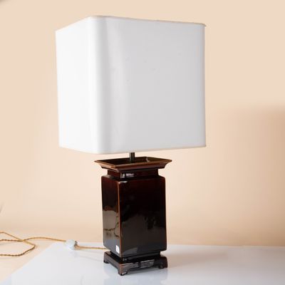 an image of a lamp that is on a table