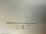 a close up of the back of a laptop computer