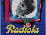 an old movie poster of a woman with a flower on her head