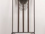 a metal frame with a picture of a man on it